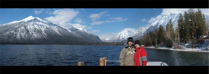 Jeremy and Megan at Glacier National Park