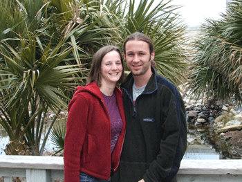 Megan and Jeremy outside the NC Aquarium in Wrightsville, NC